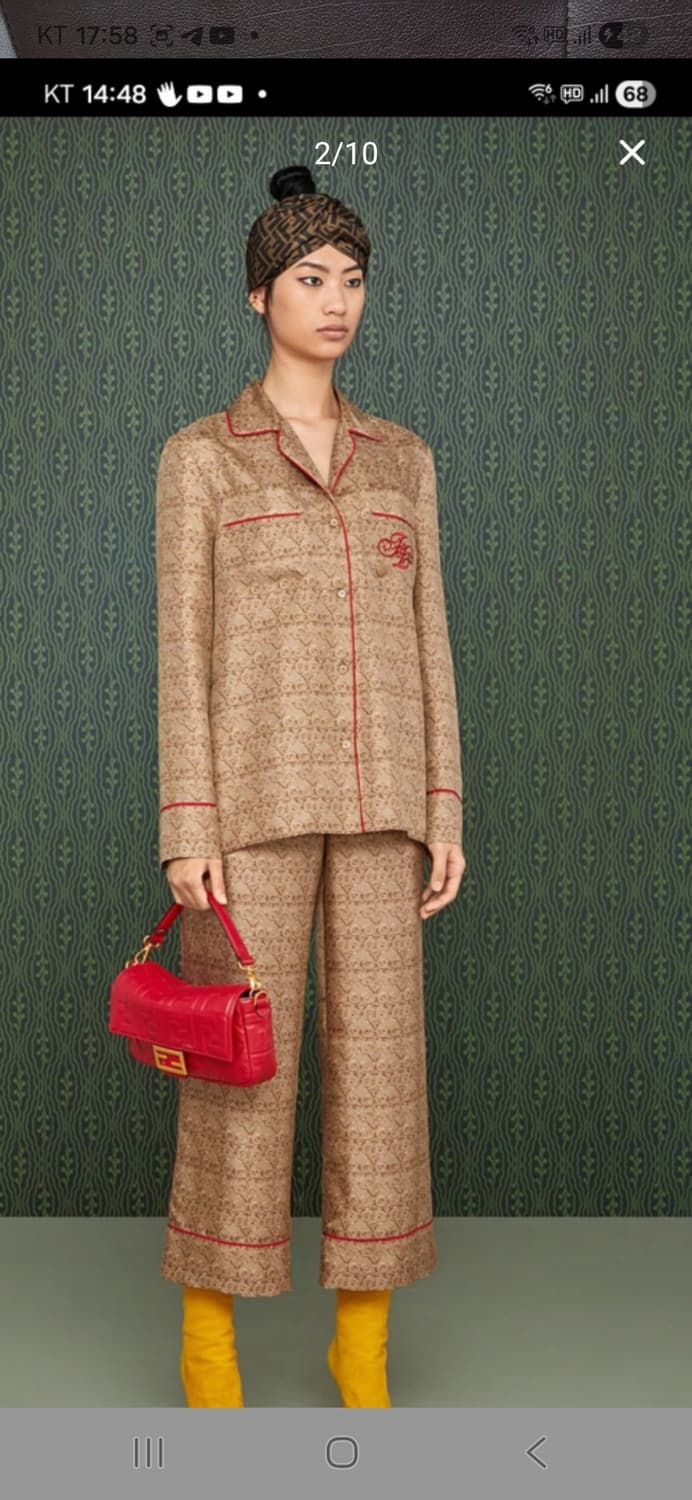 펜디 엠보 바게트 숄더 상품이미지10