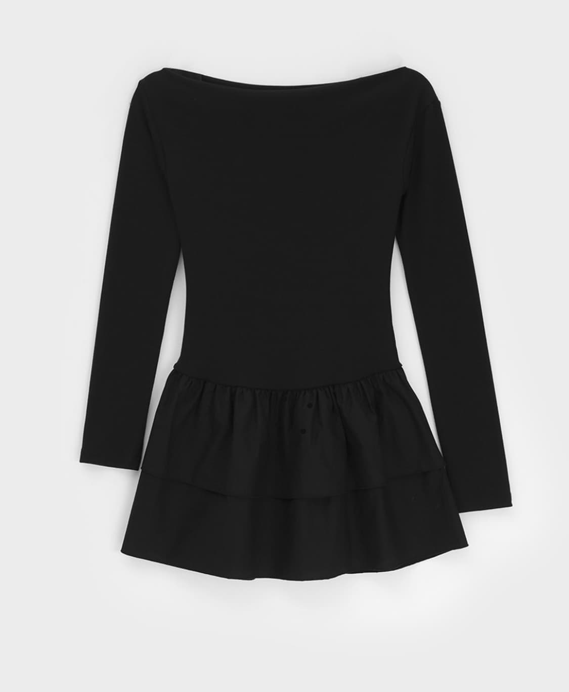 블랙업 MADE 보트넥 레이어드 원피스 상품이미지3