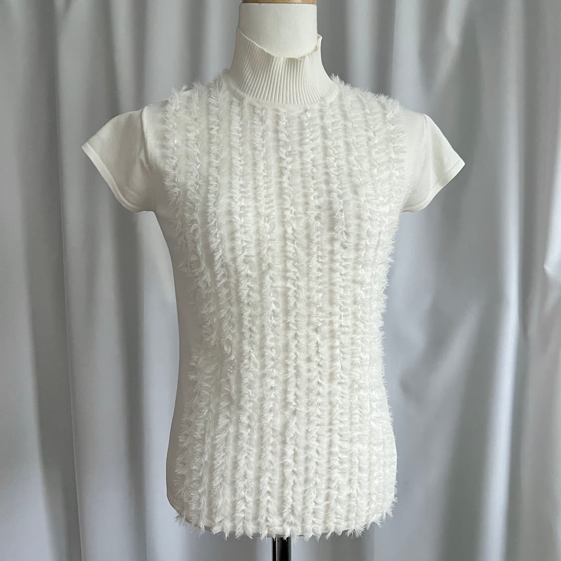 fur point half turtle neck knit 상품이미지3