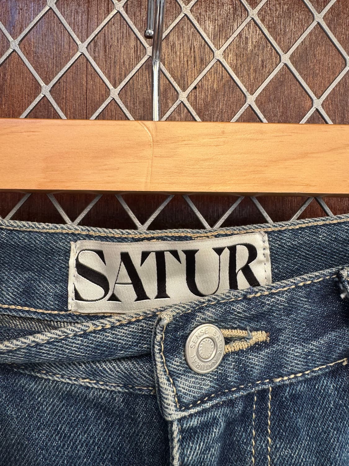 SATUR 세터 빈티지 워싱 와이드 데님 팬츠 M 상품이미지2