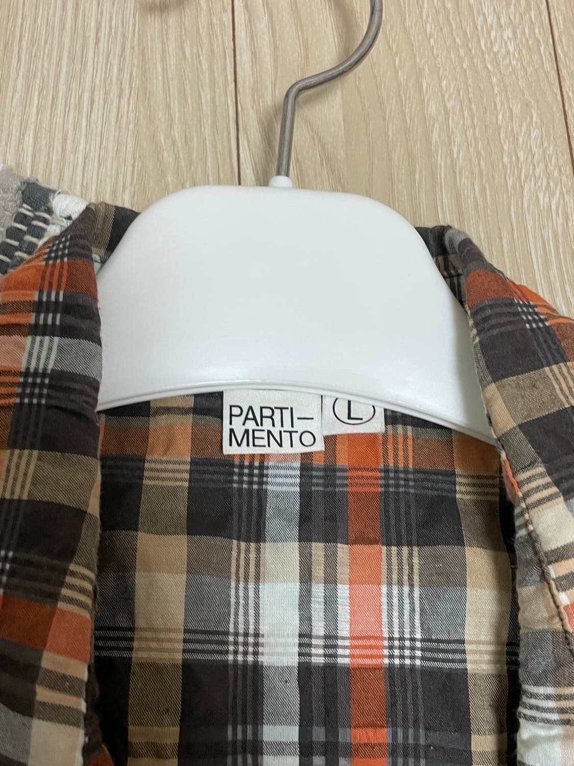 PARTIMENTO 체크 긴팔 셔츠 L 상품이미지2