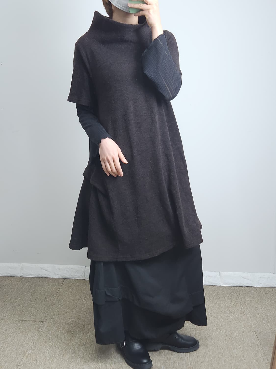 오버 넥 롱 탑 상품이미지4