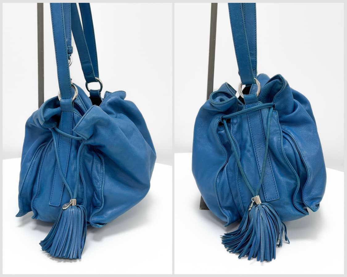 로에베 나파 레더 플라멩코 드로우스트링 숄더백 상품이미지6