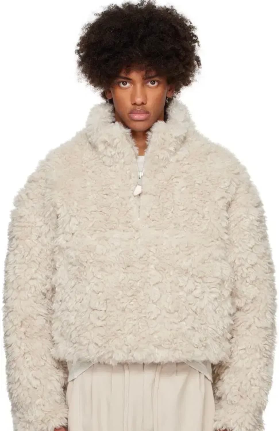 엔타이어 스튜디오 FLUFFY QUARTER ZIP (ELM) S 새상품 상품이미지1