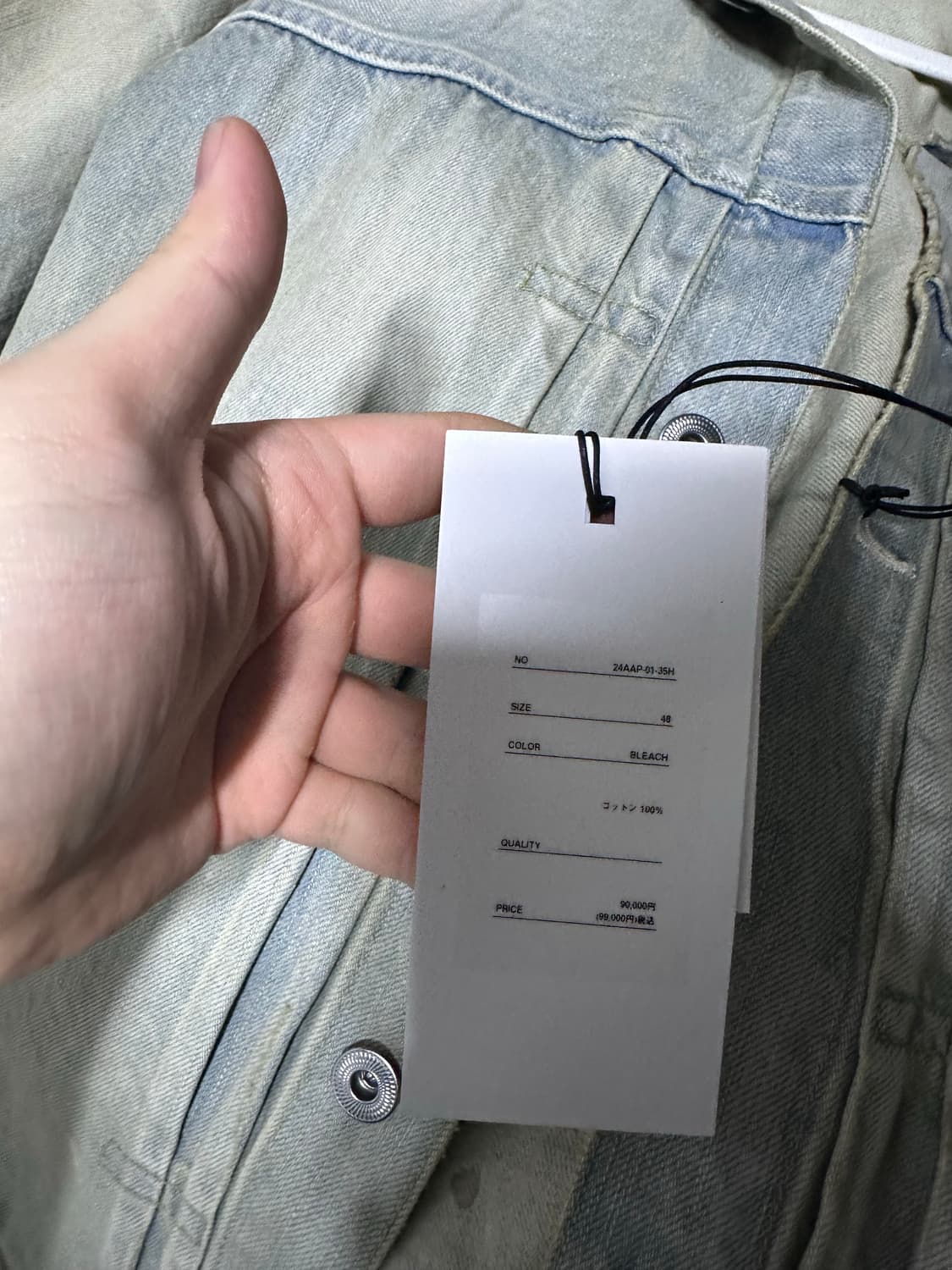 A.Presse 24AW 1st denim jacket bleach 48 상품이미지7