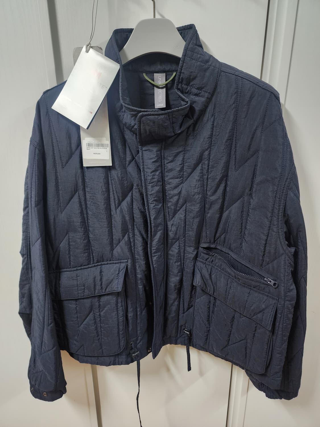 언어펙티드 퀼티드 블루종 22fw 네이비 L 상품이미지3