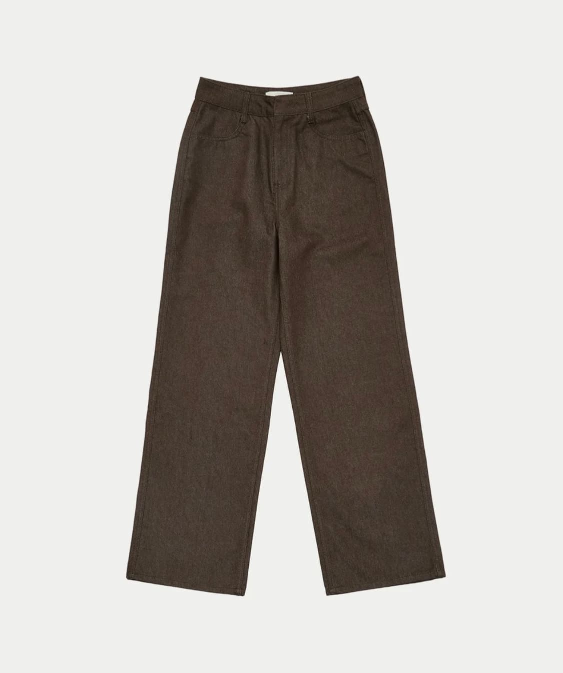 아모멘토 COLORED STRAIGHT FIT DENIM_BROWN 상품이미지1