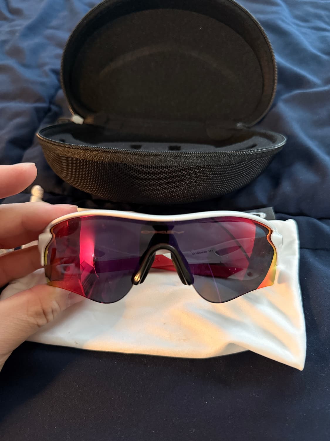 오클리 레이다락 화이트 레드 상품이미지2