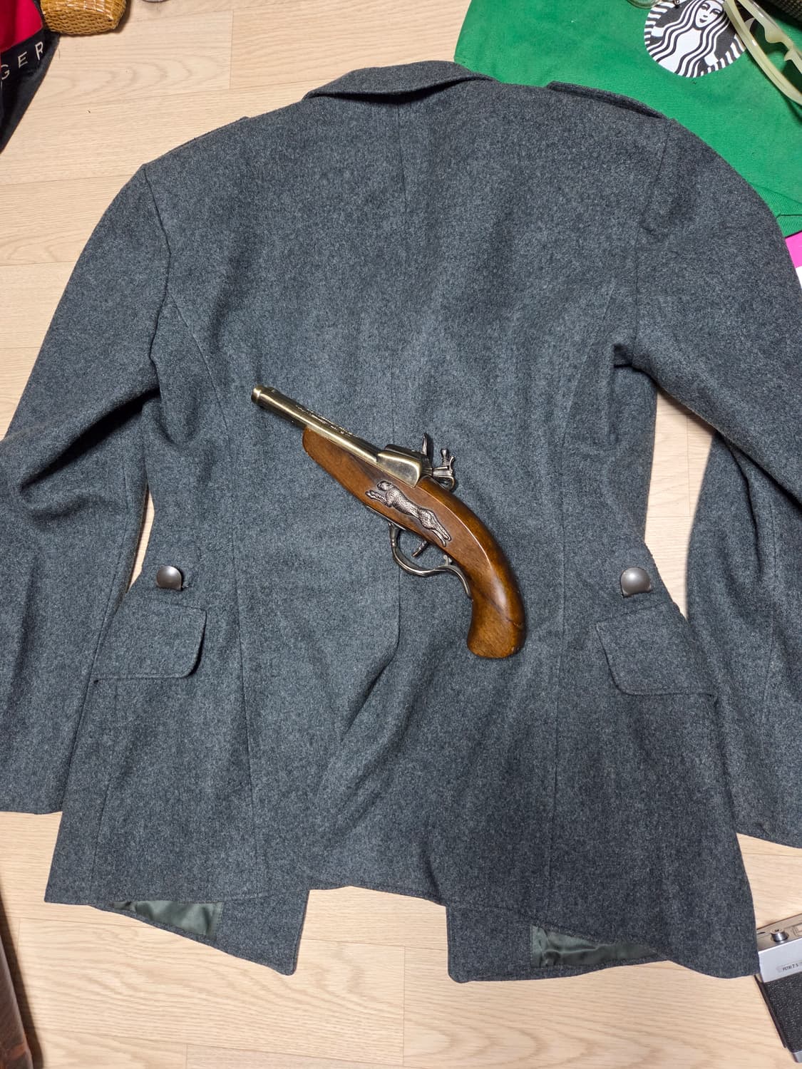 SWISS 밀리터리 군 정복 전술 견장 자켓 블레이저 코트 상품이미지3