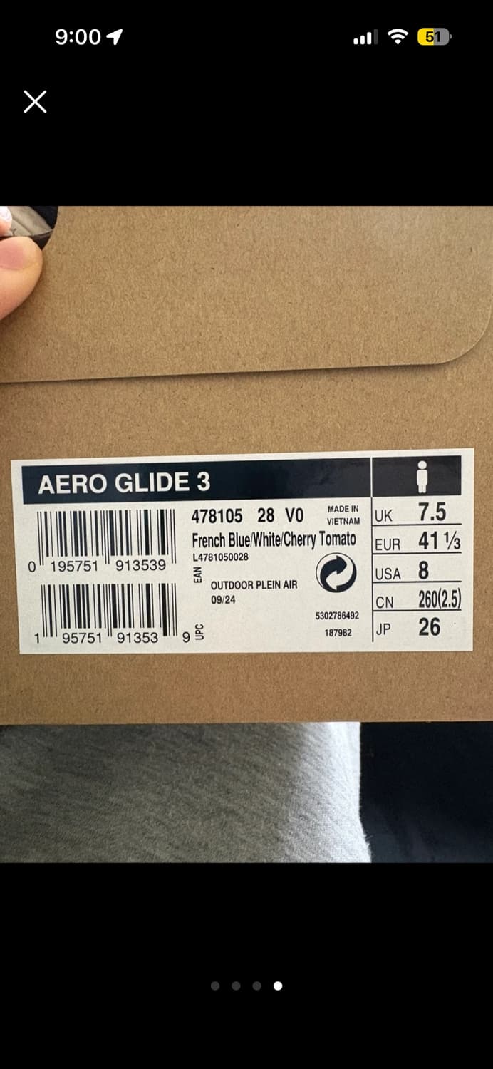 살로몬 에어로 글라이드 2 블루 런닝화 260 상품이미지4