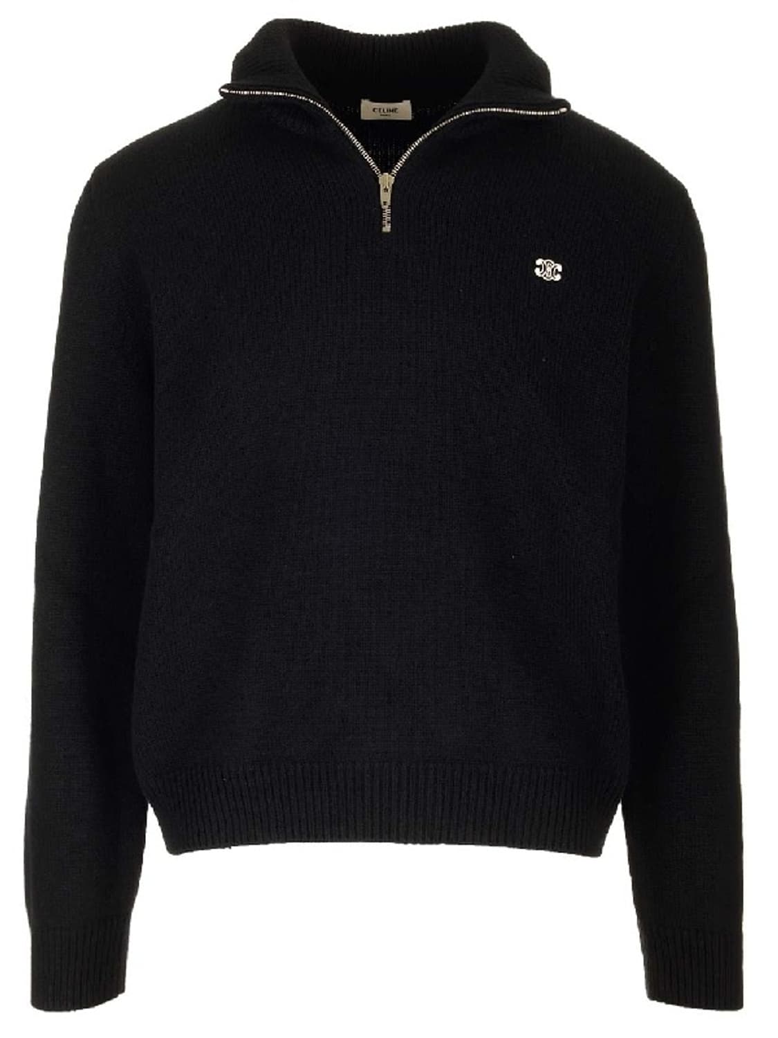 셀린느 트리오페 로고 하프집업 니트 상품이미지1