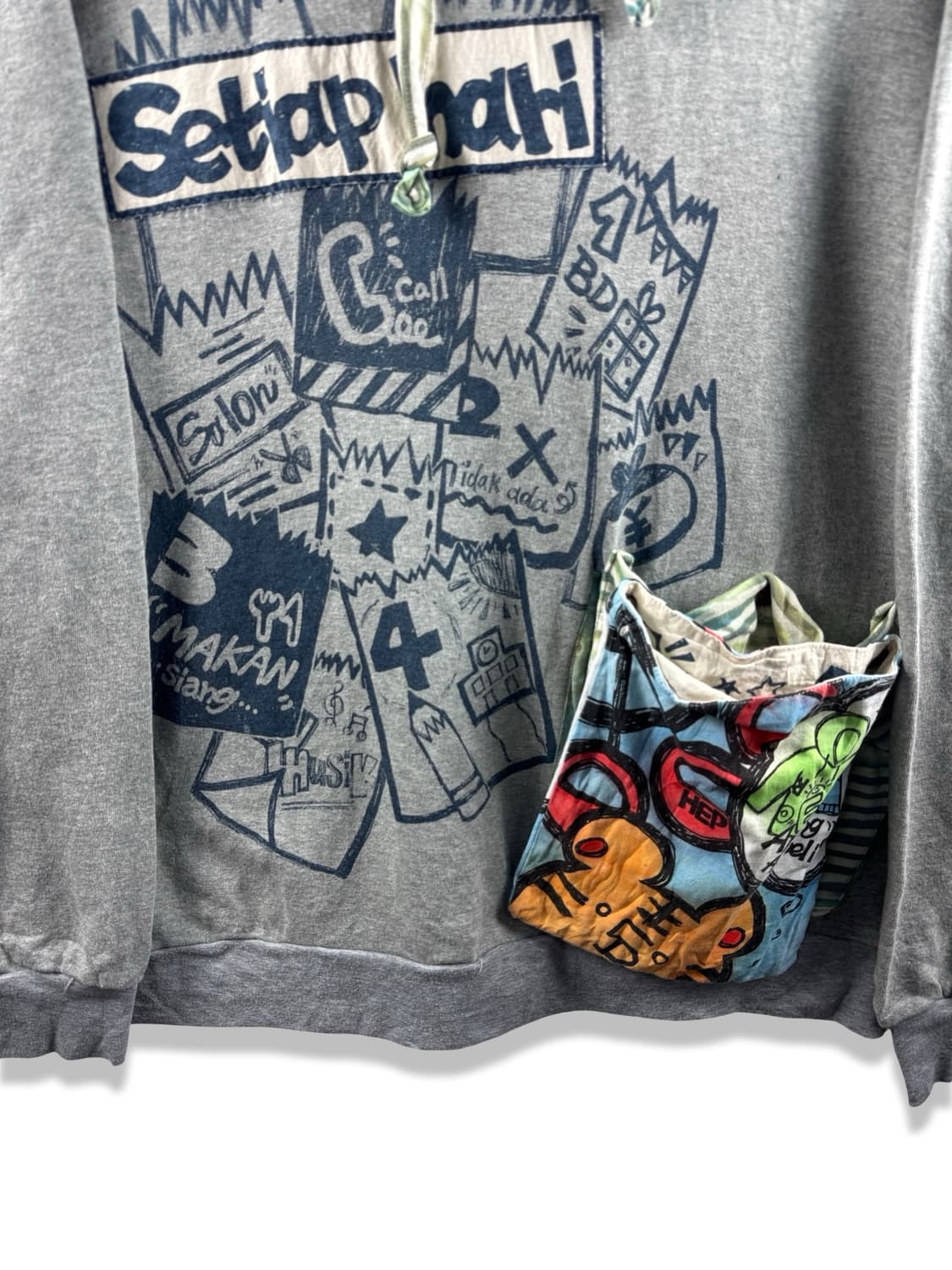 JPN 키치 그래픽 포켓 후드티2707 상품이미지4