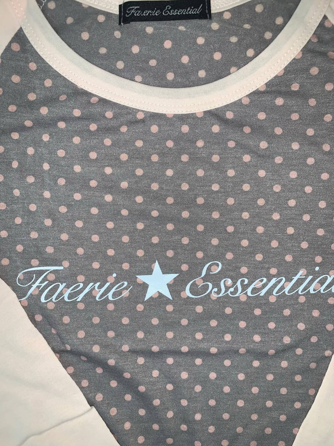 dot raglan sleeve top (pink) 상품이미지7