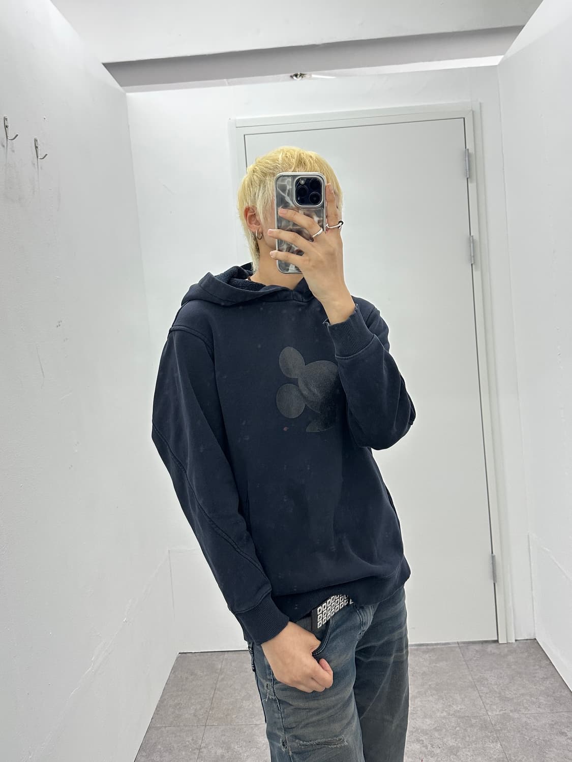 Disney glossy Mickey Mouse hood 상품이미지3