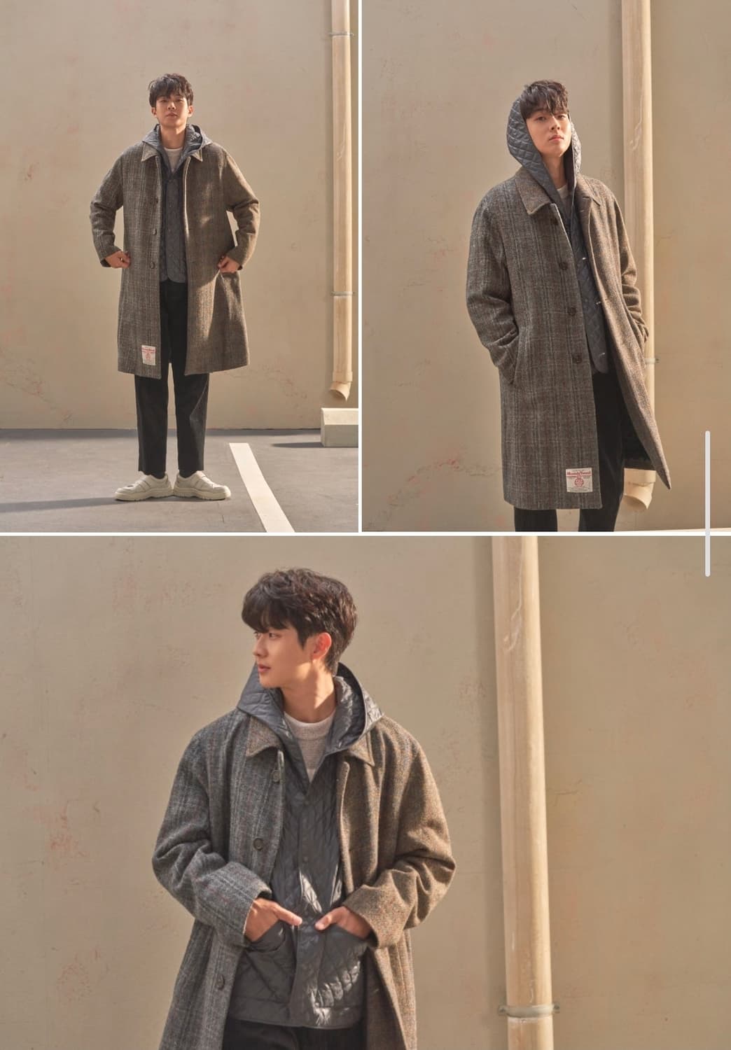 커스텀멜로우 해리스 트위드 오버 코트 95 상품이미지2