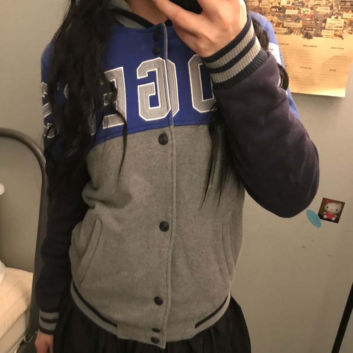 MLB 다저스 레터링 누빔 후드 자켓 상품이미지1