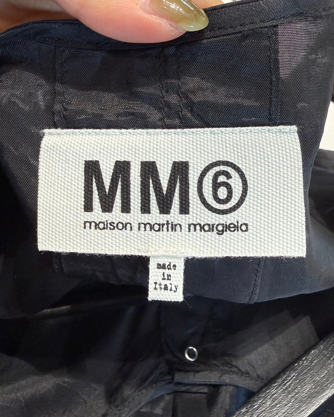 mm6 블랙 아세테이트 셔츠 원피스  상품이미지8