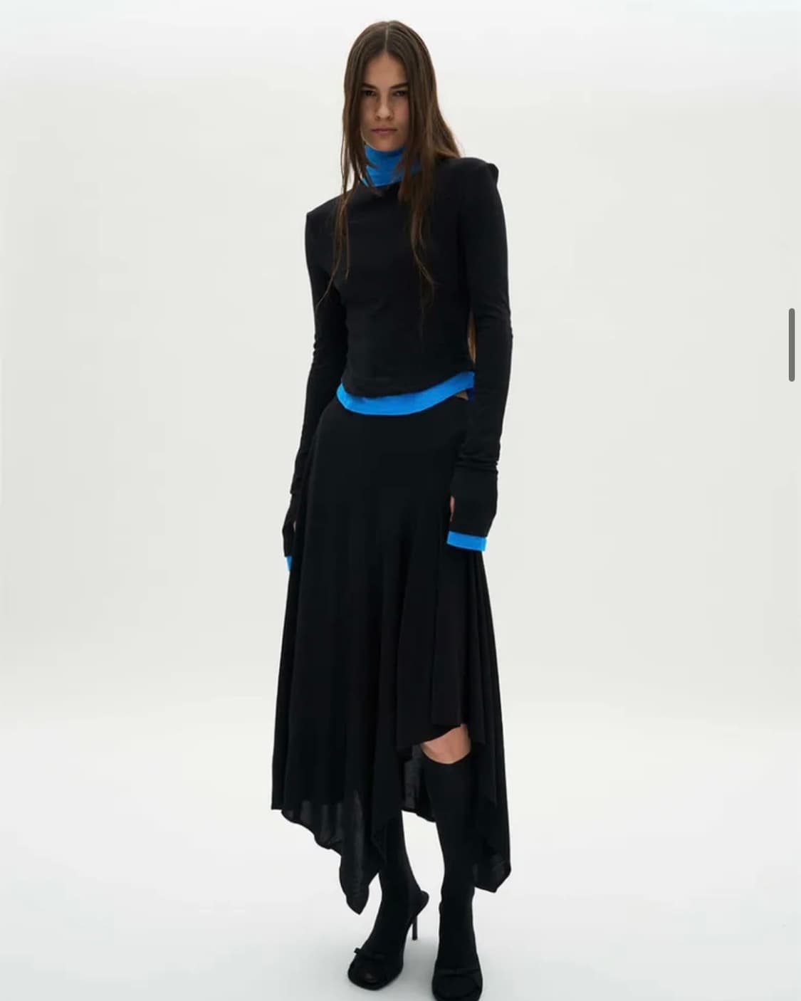 파르티멘토우먼 더블 레이어드 하이넥 티 상품이미지2