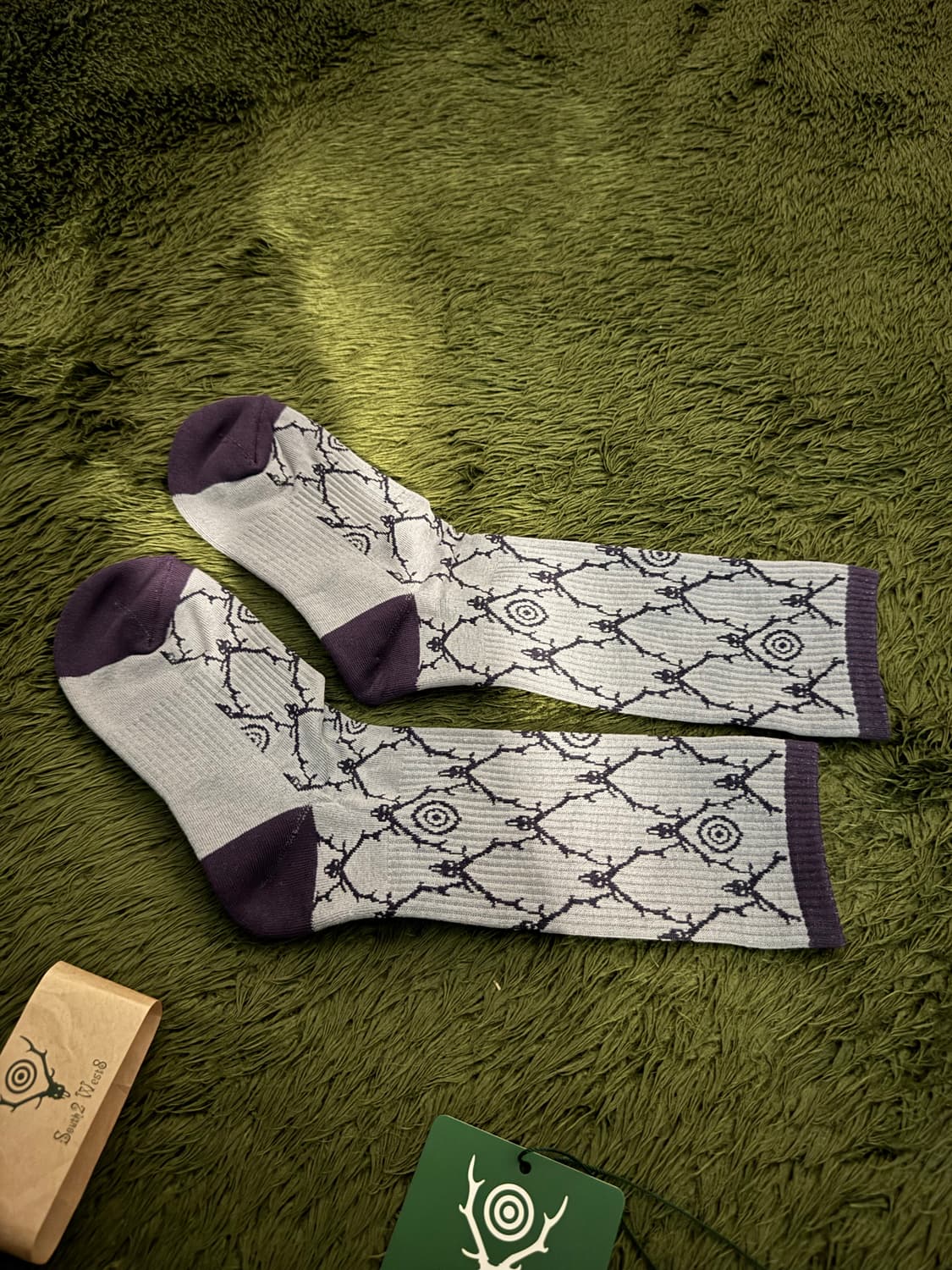 [230-250] South2 west8 남이서팔 자카드 삭스 양말 상품이미지2