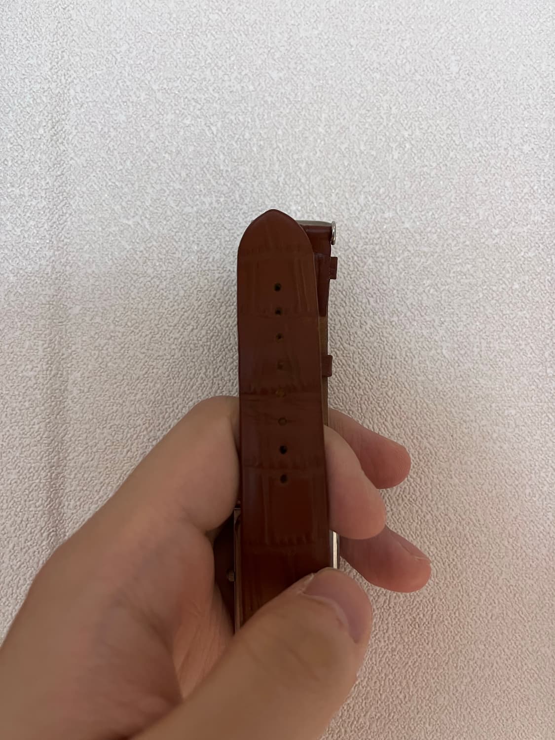 세이코 세르띠에 시계 가죽 워치 블루/브라운 상품이미지3