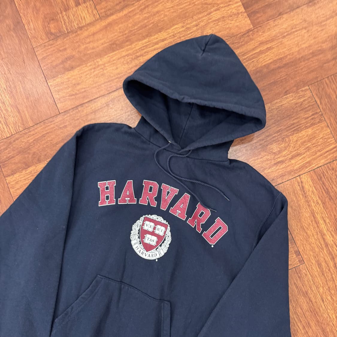 M 챔피온 하버드 UNIV 빅로고 네이비 후드 티셔츠  상품이미지2