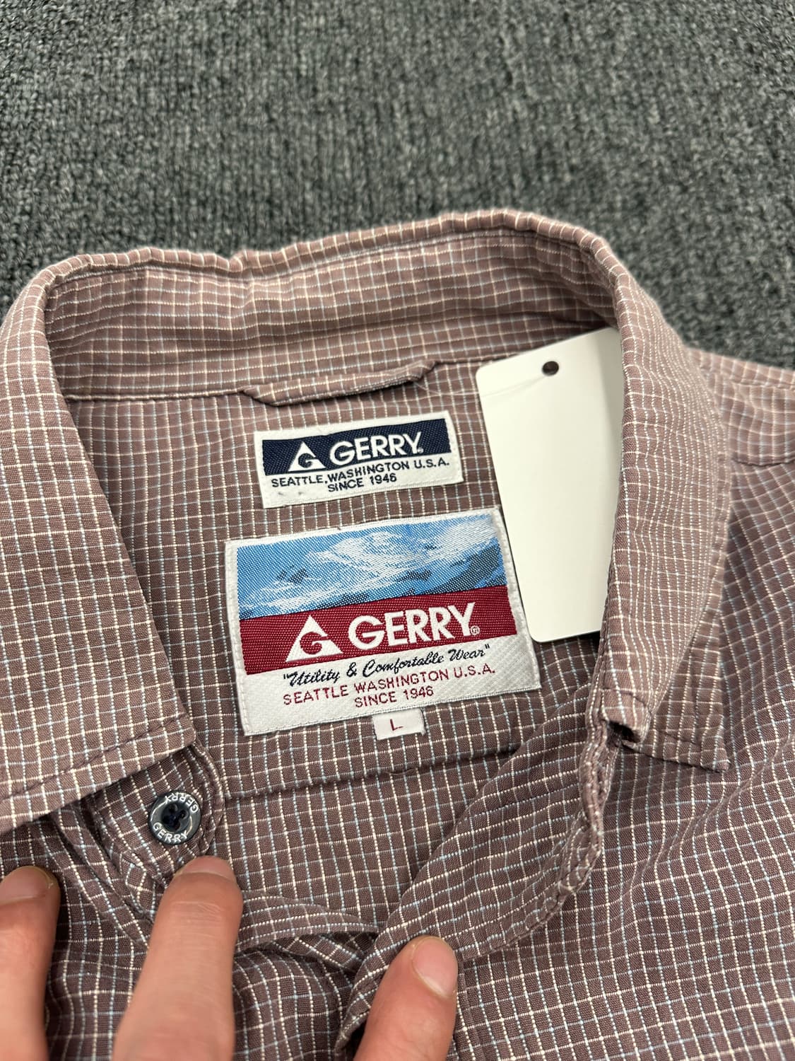 L) GERRY 빈티지 포켓 반팔셔츠 상품이미지5