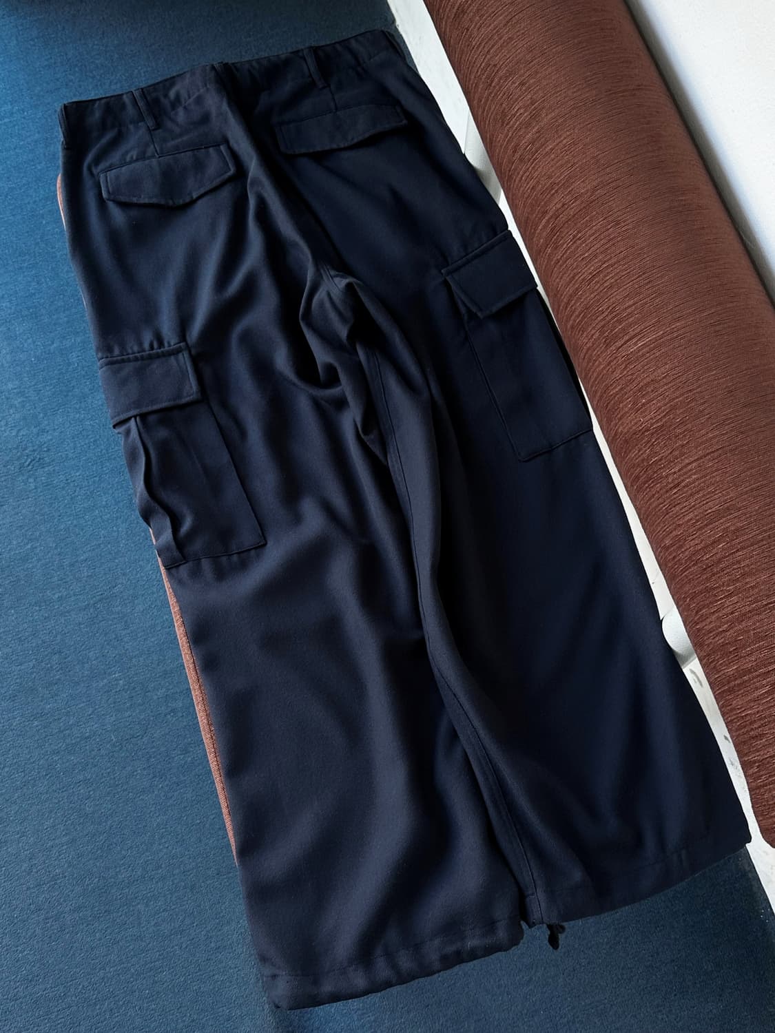 Rayon blend wide easy cargo pants 상품이미지6