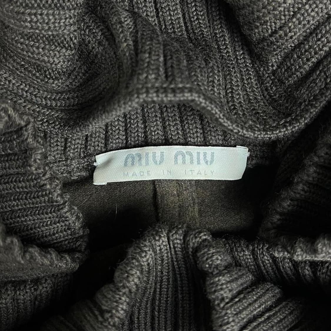 Miu Miu 1999 미우미우 아카이브 리브드 울 후디 상품이미지8