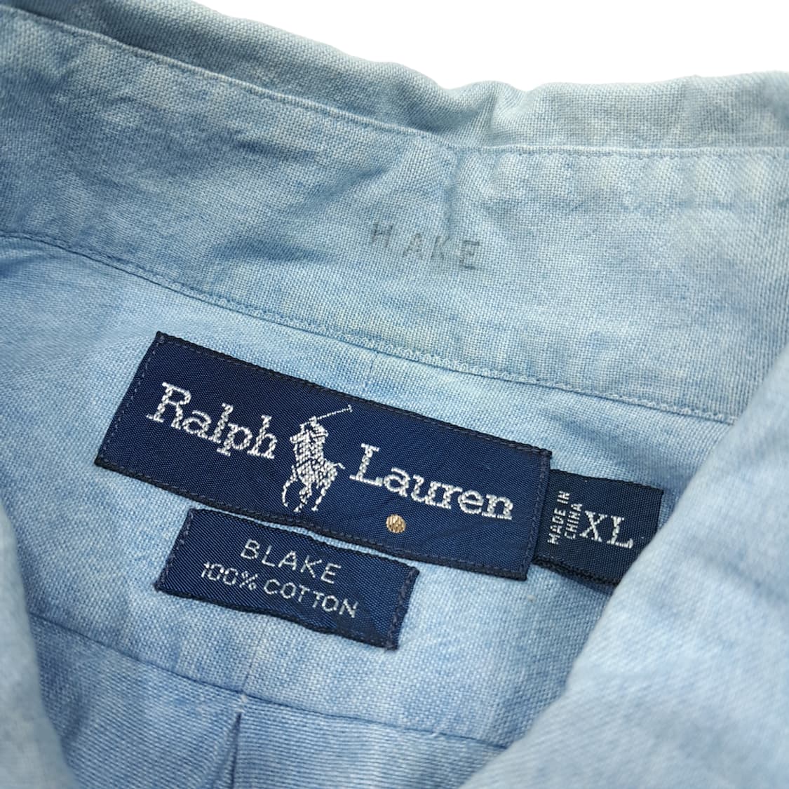 CL658 XL 폴로 90s 멀티포니 샴브레이 셔츠 남방 상품이미지3