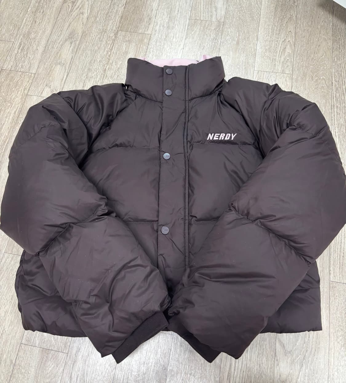 널디 초코딸기 숏패딩 상품이미지1