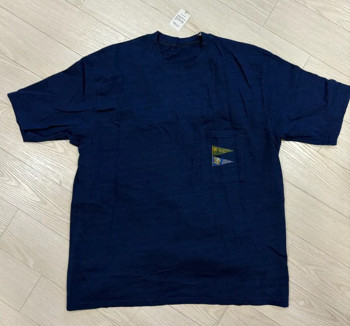 [XL] 캐피탈 IDG 텐지쿠 패넌트 티셔츠 3 플래그 인디고 상품이미지1