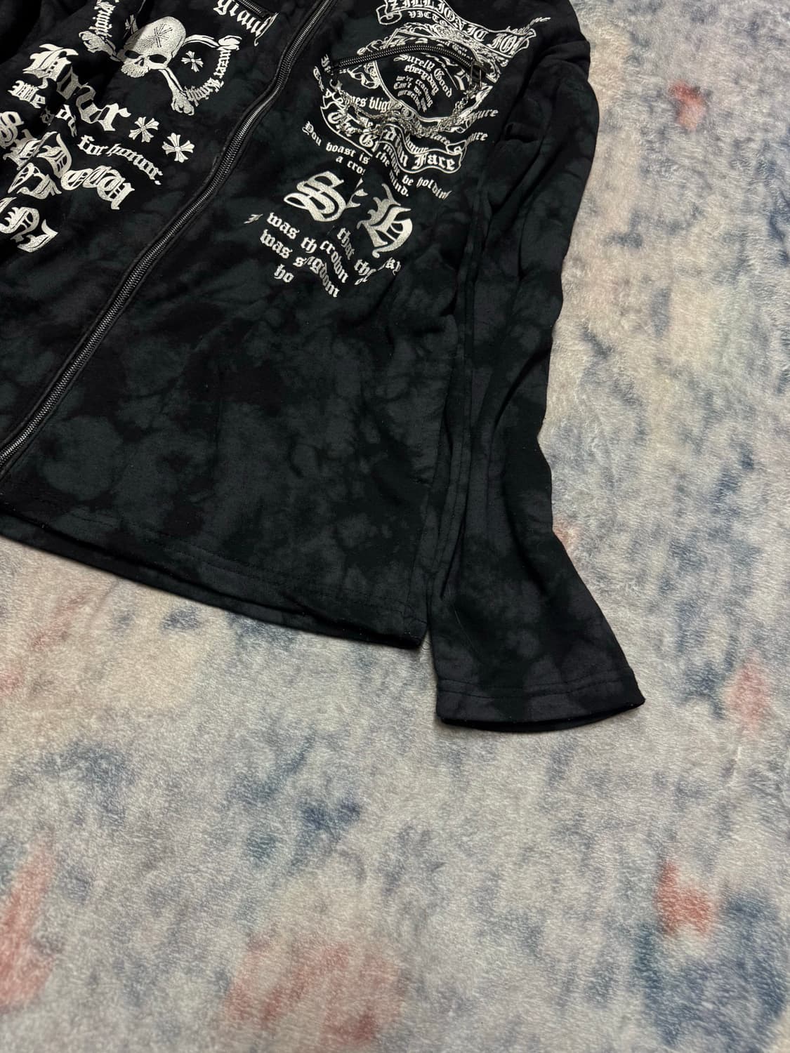 Beaumere 00s punk lettering bleached hoo 상품이미지6