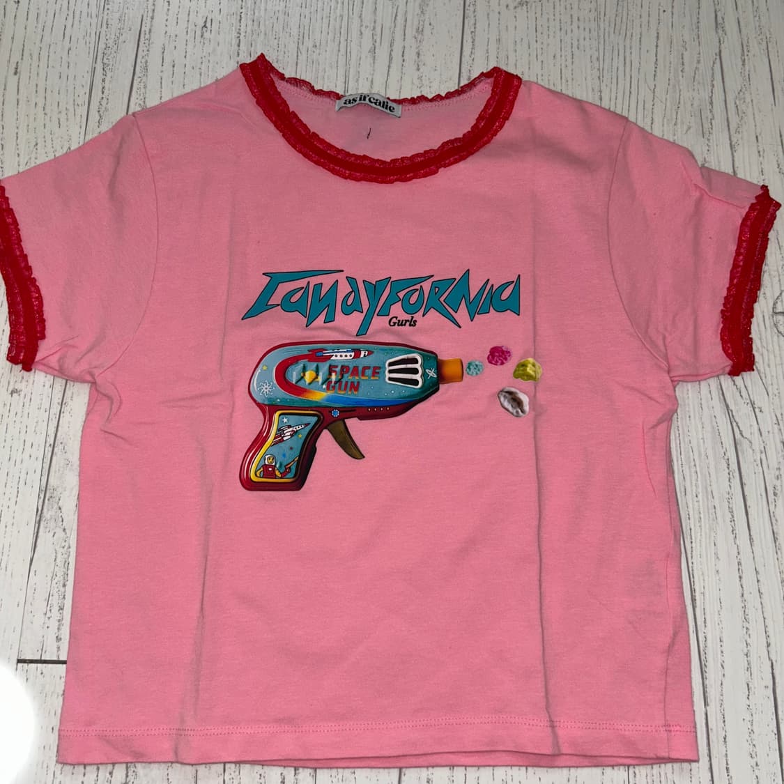 에즈이프캘리 toy gun t-shirt pink 상품이미지2