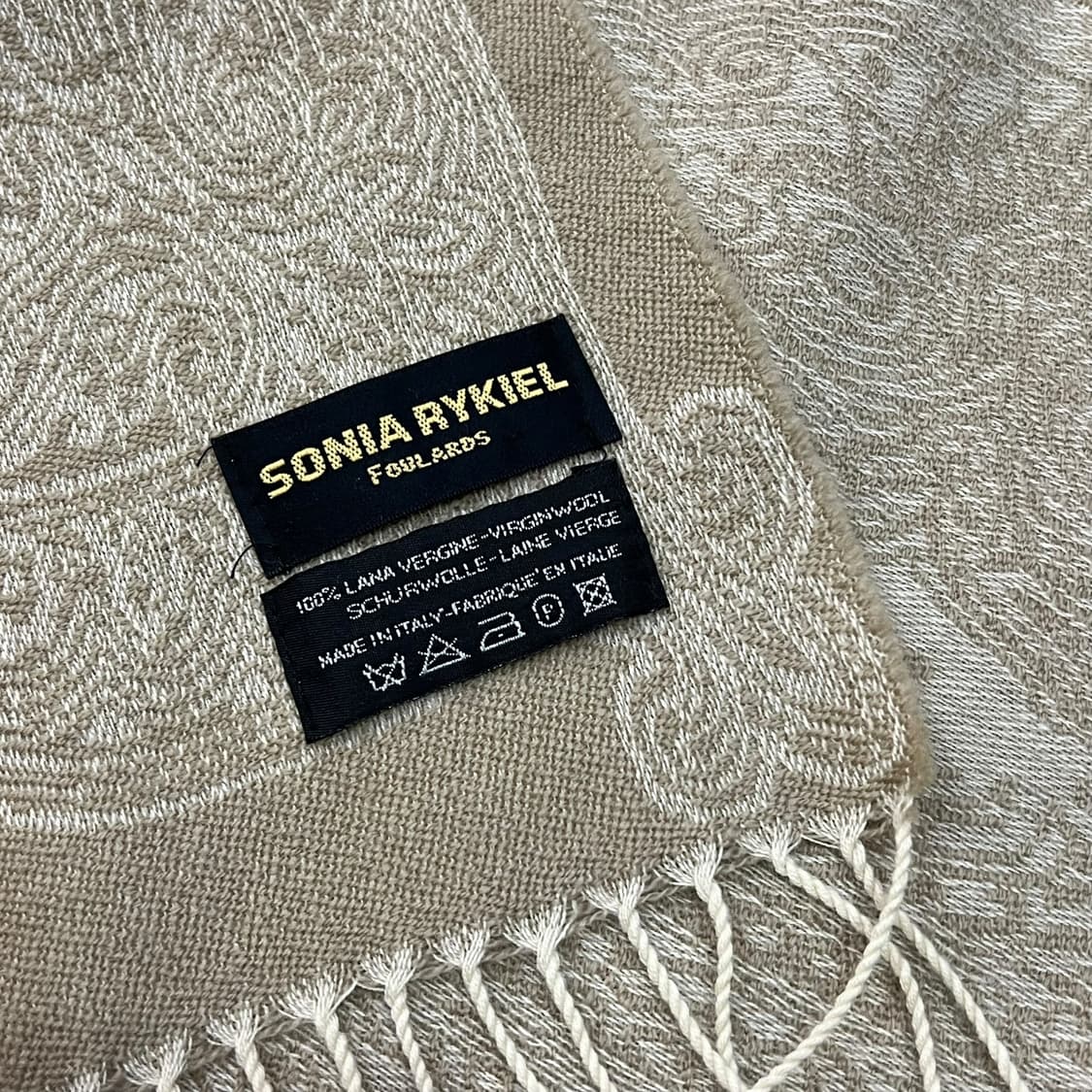  소니아리키엘 에스닉 패턴 울 머플러 y13859 상품이미지6