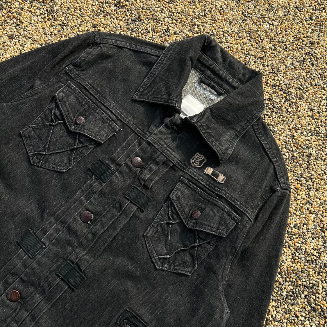 디젤(DIESEL)멀티포켓 흑청 트러커 자켓 상품이미지2