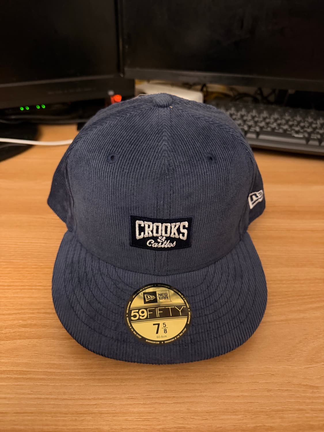 뉴에라 59fifty크룩스앤캐슬 블루 7 5/8 60.6cm 상품이미지1