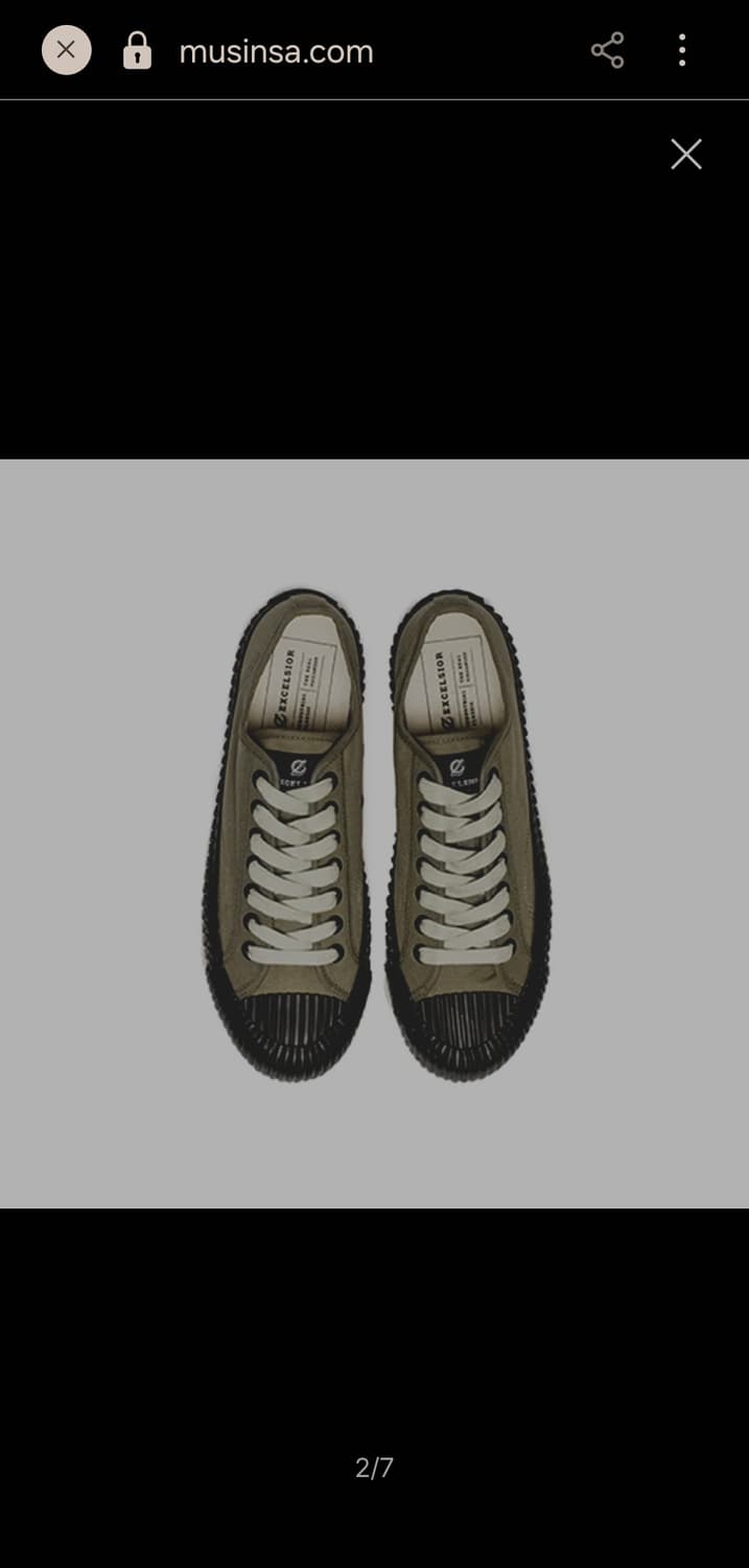 새상품 엑셀시오르BOLT LO 볼트 로우 스니커즈 스모키그린 상품이미지2