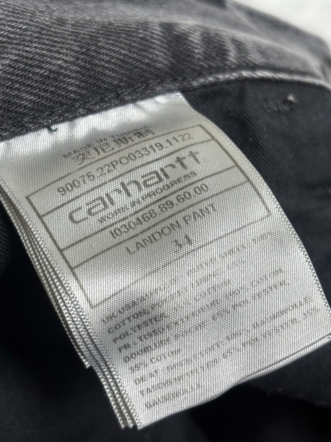 칼하트wip 랜든팬츠 34 상품이미지4