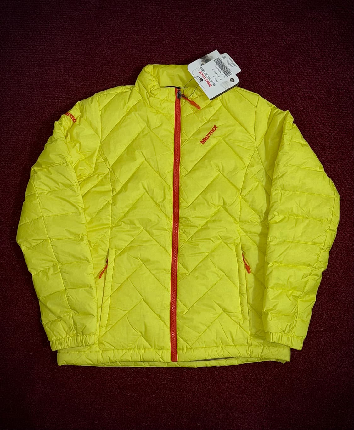 마모트 옐로우 경량 패딩 95 새상품 상품이미지1