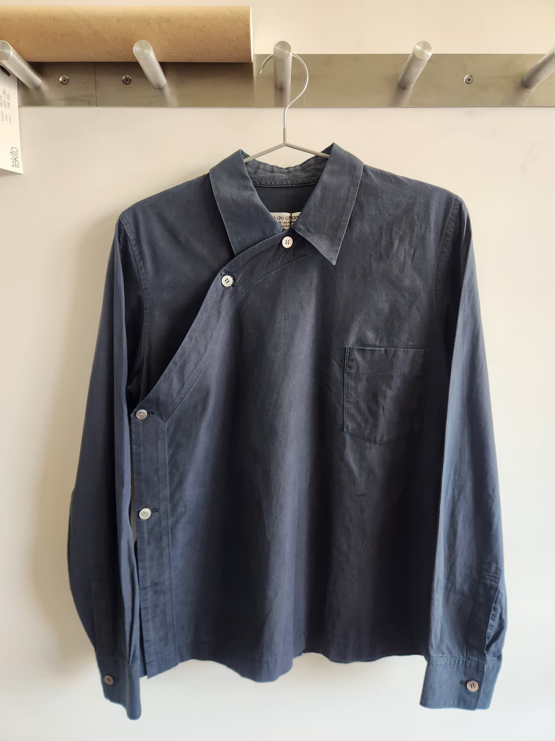 꼼데가르송 robe de chambre AD2001 비대칭 버튼 셔츠 상품이미지1