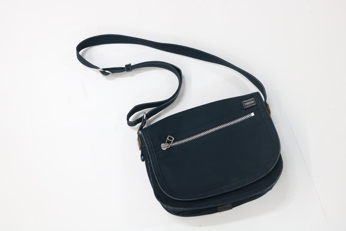 PORTER 포터 가죽 트리밍 네이비 캔버스 메신저백 상품이미지2