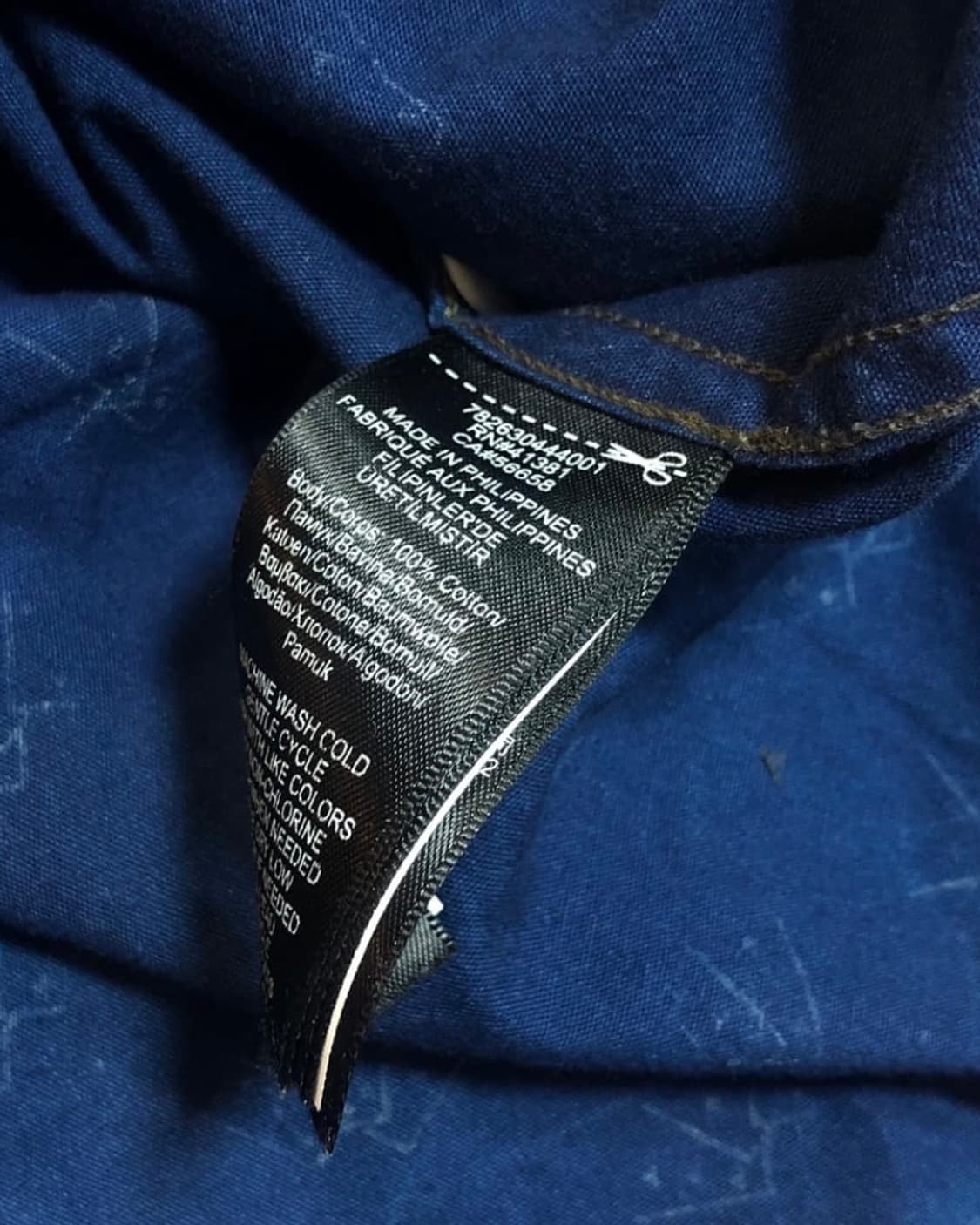 더블알엘 rrl 인디고 클럽 플레잉 카드 워크 셔츠 상품이미지6