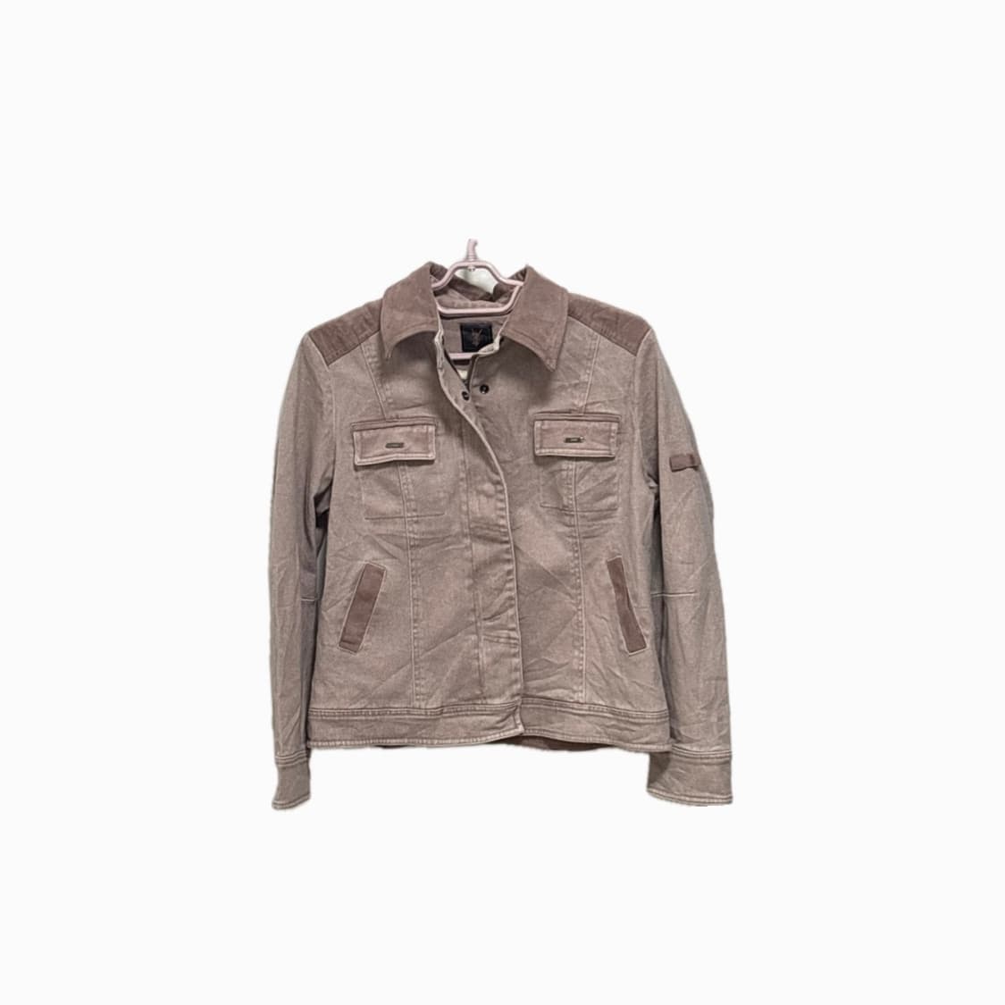 빈티지) 그런지 뮤트 핑크 데님 스타일 자켓 상품이미지1
