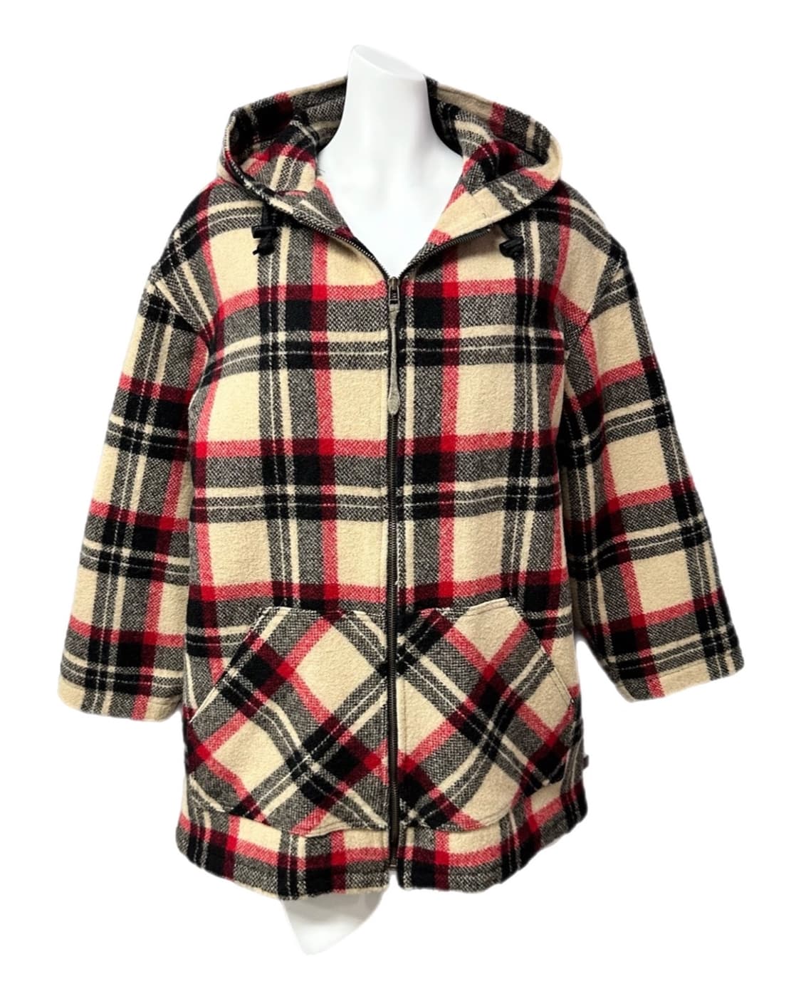 울리치 체크 후드 퀼팅자켓 상품이미지1