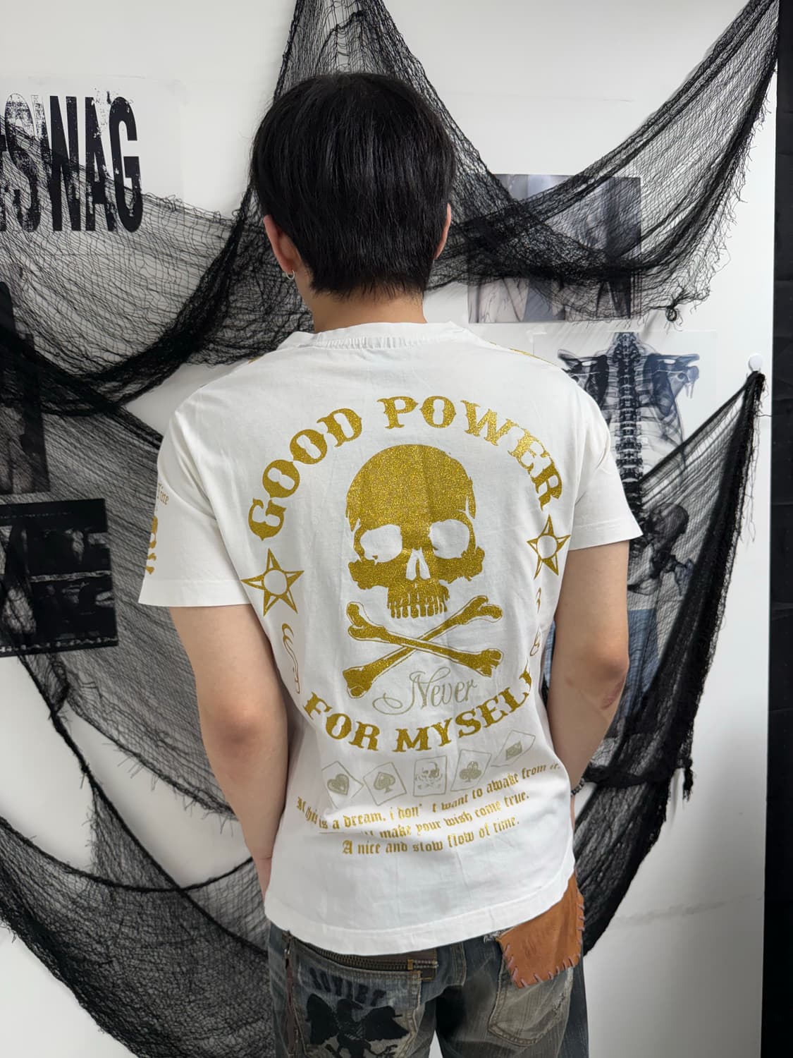 00s punk mood lettering halfsleeve  Pric 상품이미지6