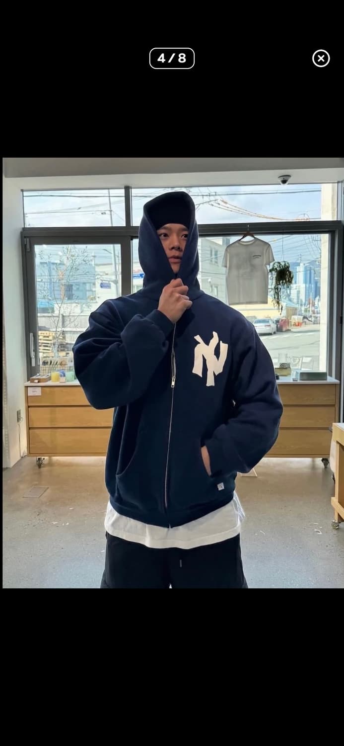 아킴보 클럽 NY 누들 후드집업 블랙 M akimbo club 상품이미지4