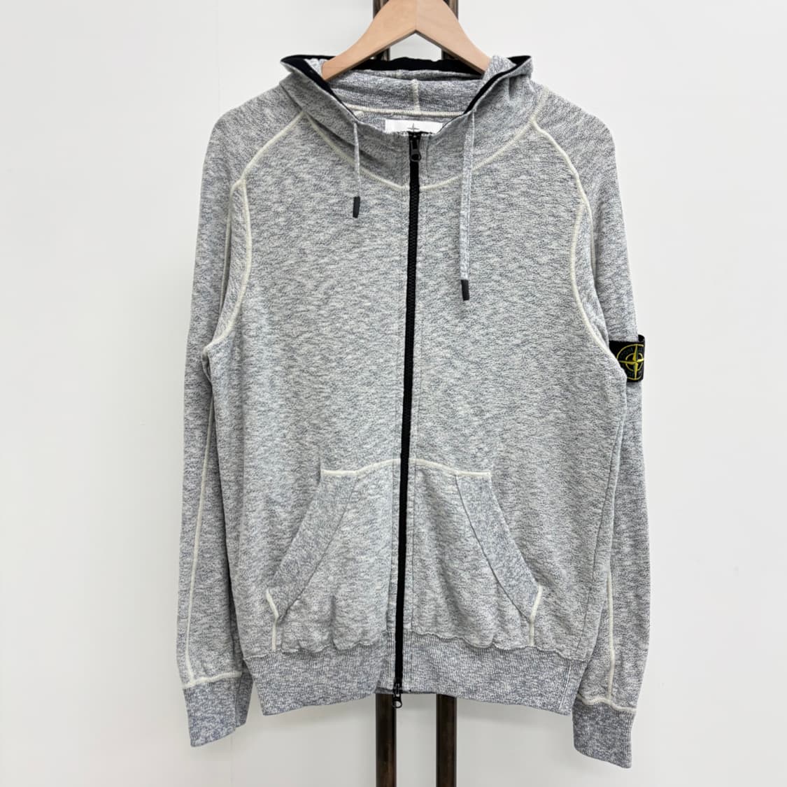 [L]스톤아일랜드 니트 후드집업 상품이미지1
