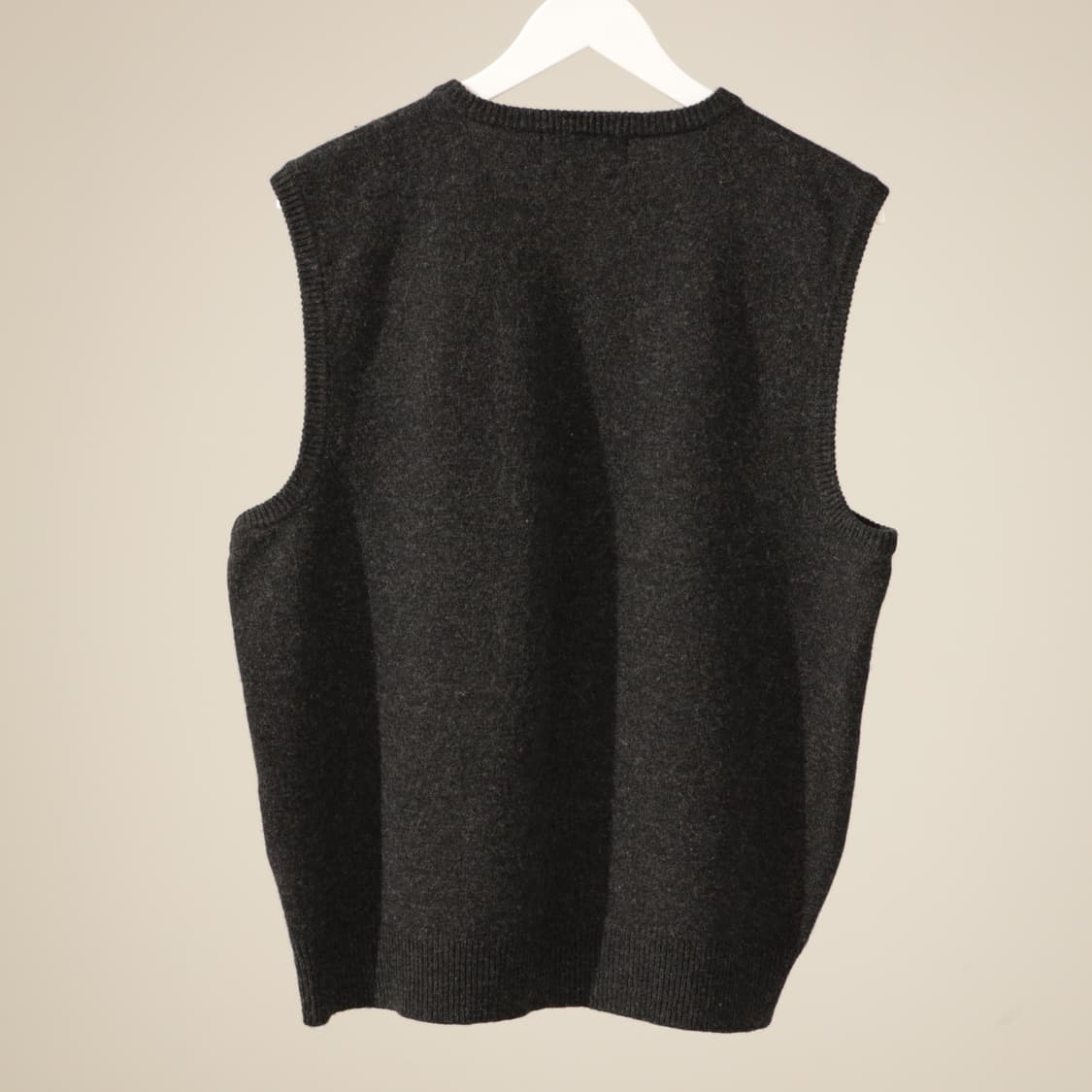 폴로 램스울 브이넥 니트 베스트 상품이미지5