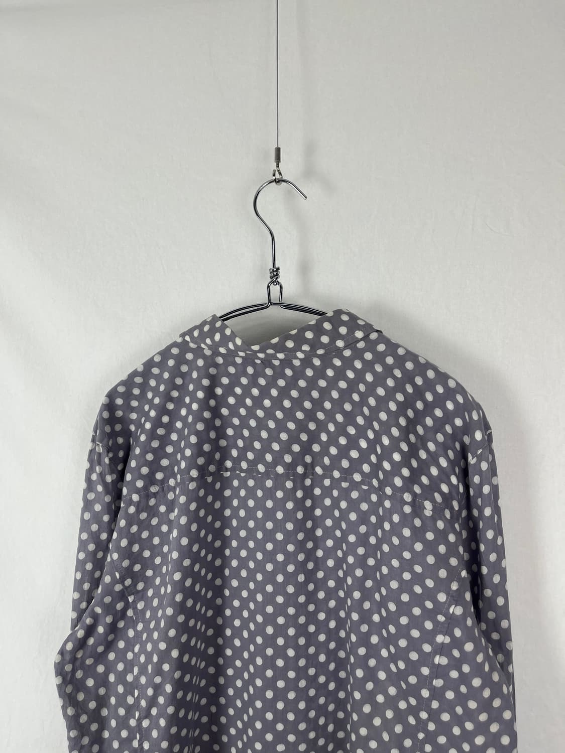 Vintage 퍼플컬러 도트 셔츠  상품이미지4