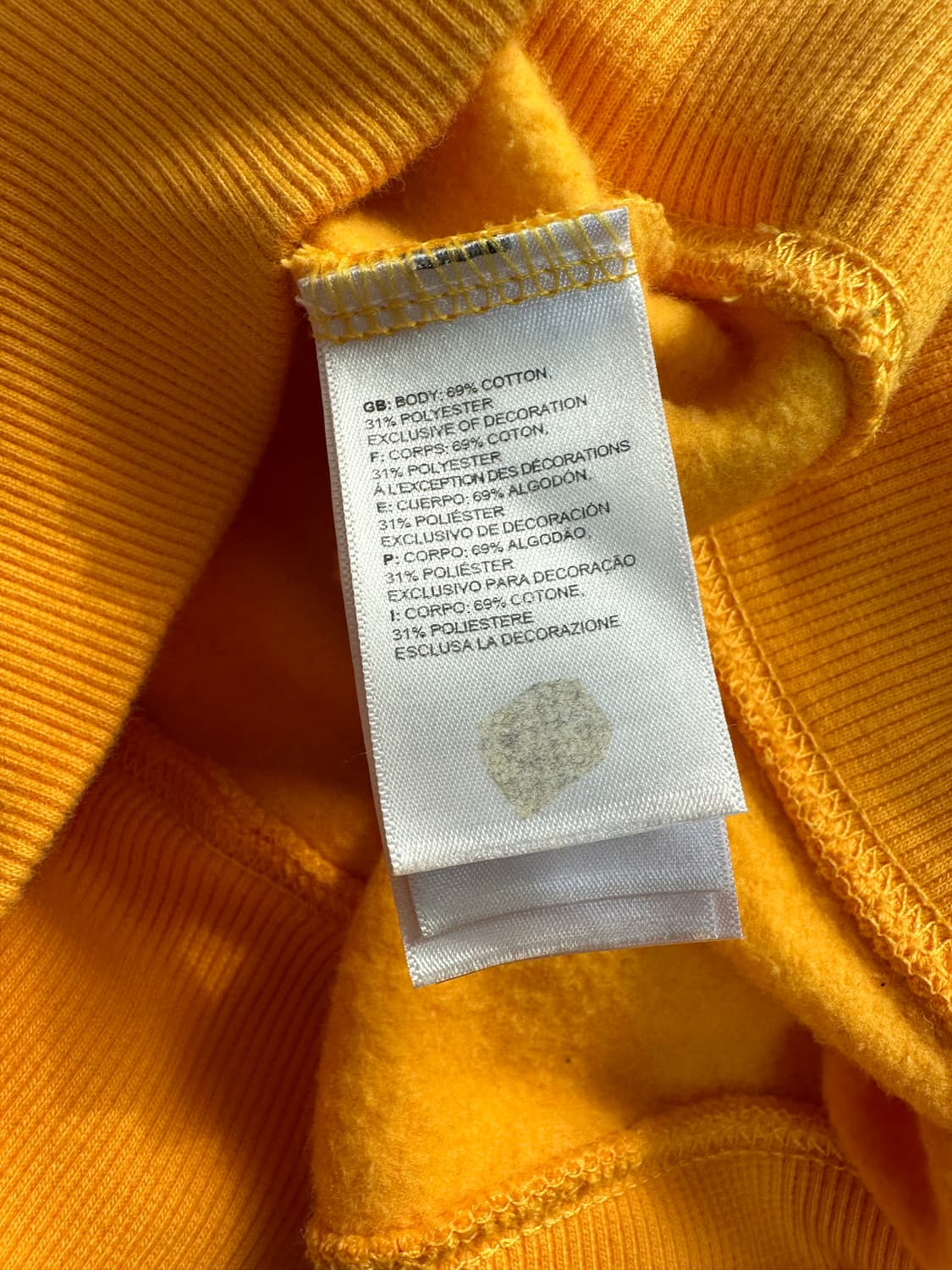 노스페이스 노란색 후드티 L 상품이미지5